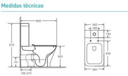 BAÑOS SANITARIOS RHODAS PACK BTW BLANCO BRILLO